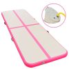 Inflatable Gymnastics Mat with Pump 315"x39.4"x3.9" PVC Pink