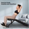 Adjustable Weight Bench; Foldable Strength Training Bench for Full Body Workout; Exercise Bench for Home Gym