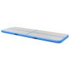 Inflatable Gymnastics Mat with Pump 157.4"x39.3"x3.9" PVC Blue