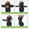 Women's waist training device Neoprene sauna sweat training belt waist shaping belt (black) size M