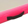 Inflatable Gymnastics Mat with Pump 275.6"x39.4"x3.9" PVC Pink