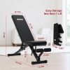 Adjustable Weight Bench; Foldable Strength Training Bench for Full Body Workout; Exercise Bench for Home Gym