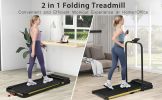 Treadmill-Walking Pad-Under Desk Treadmill 0.6-7.6MPH 2.5HP 2 in 1 Folding Treadmill-Treadmills for Home and Office