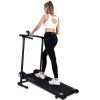 Manual Treadmill Non Electric Treadmill with 10&deg; Incline Small Foldable Treadmill for Apartment Home Walking Running (Mode GHN213)