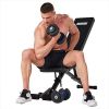 Adjustable Weight Bench; Foldable Strength Training Bench for Full Body Workout; Exercise Bench for Home Gym