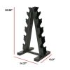 A-Frame Dumbbell Rack, Black (Store 5 Pairs)