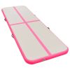 Inflatable Gymnastics Mat with Pump 275.6"x39.4"x3.9" PVC Pink