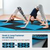 4-Panel PU Leather Folding Exercise Gym Mat with Hook and Loop Fasteners